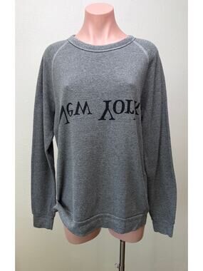 Assembly New York Gray Logo Sweatshirt Womens M